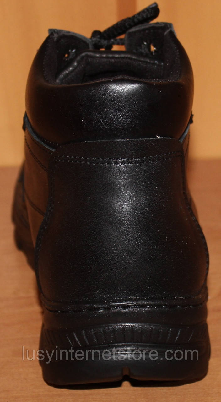 Мужские ботинки зимние на шнурках черные от производителя модель АМ250 - фото 5 - id-p376654329