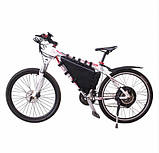 Велосумка, велосипедна сумка під раму, Велосумка трикутна для електровелосипеда, сумка для акумуляторів, фото 2