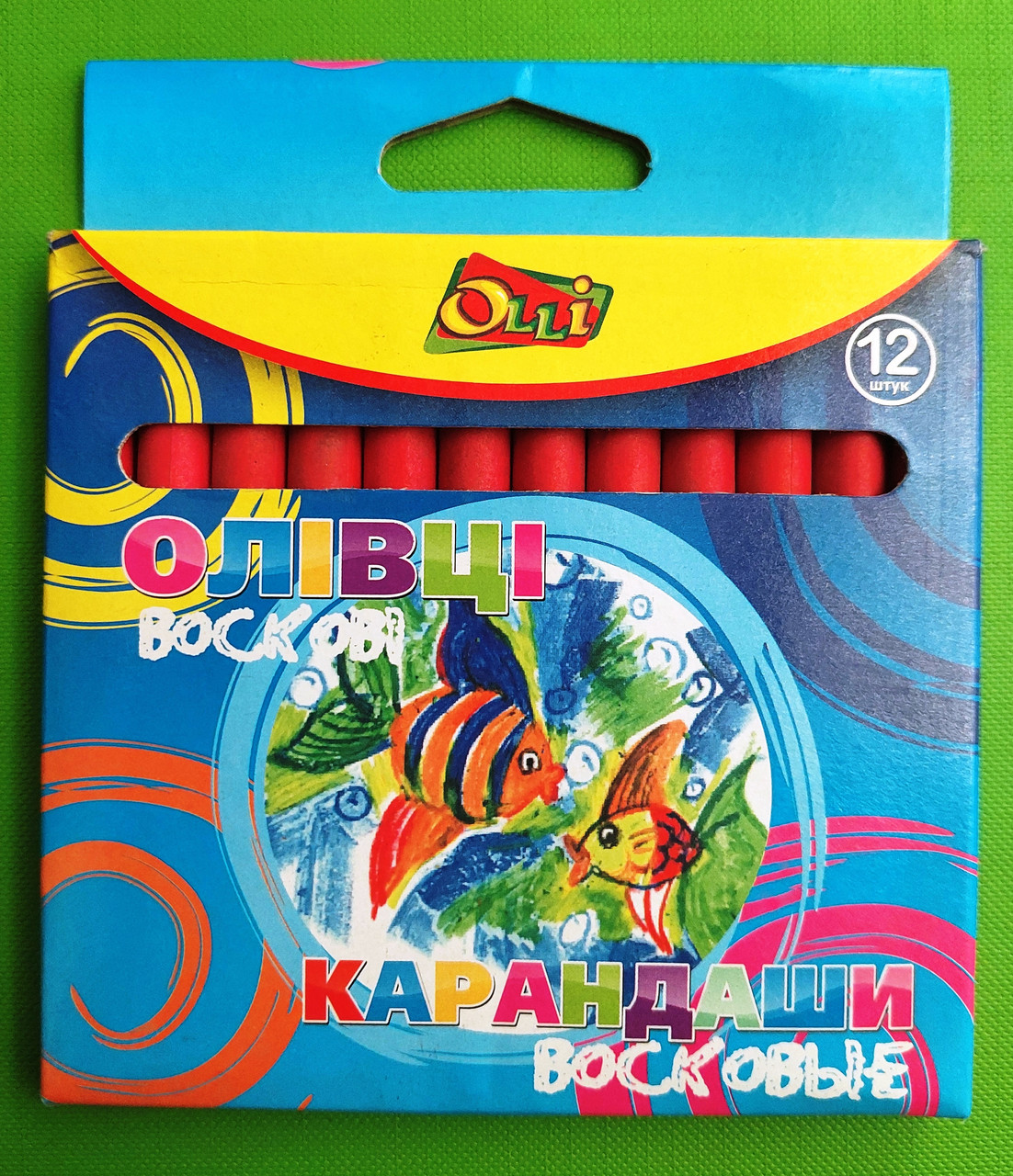 Канц Карандаші 12 цв. ВОСЬКЕ "Оллі"