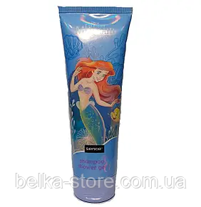 Дитячий шампунь і гель для душу Русалонька Disney The Little Mermaid 250 мл Блакитний, фото 1