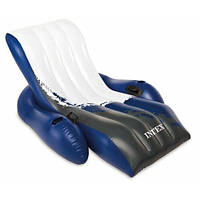 Надувне Крісло Intex 58868 у вигляді шезлонга+підлокітники, 180х135см, від 8-ми років