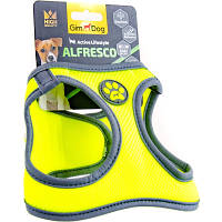 Шлей для собак GimDog Alfresco неопрен XXS 28-32 см жовта (8009632059839)