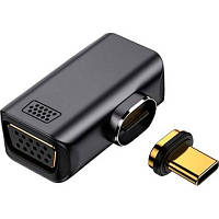 Перехідник USB-C to VGA 1080P60Hz PowerPlant (CA914289)