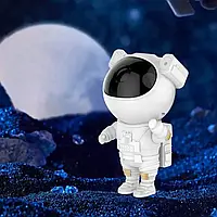 Проектор Космонавт Зіркового неба Лазерний Нічник для Дітей з Пультом Світильник Астронавт з 8 режимами YES