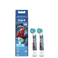 Детские сменные насадки для электрической зубной щётки 2шт. Oral-B EB10S Extra Soft Spider-Man Человек Паук
