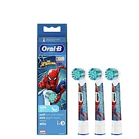 Детские сменные насадки для электрической зубной щётки 3шт. Oral-B EB10S Extra Soft Spider Man Человек Паук