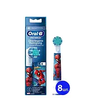 Детские сменные насадки для электрической зубной щётки 8шт. Oral-B EB10S Extra Soft Spider Man Человек Паук