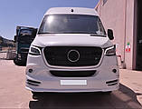 Накладка на передній бампер (під фарбування) для Mercedes Sprinter W907/W910 2018-2024 рр, фото 2