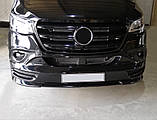 Накладка на передній бампер (під фарбування) для Mercedes Sprinter W907/W910 2018-2024 рр, фото 5