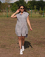 Стильна жіноча сорочка-туніка, тканина "Котон" 54, 56, 58, 60 розмір 54