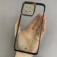Чехол для Realme 8 прозрачный чехол с окантовкой на телефон реалми 8 черный l9j