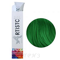 Тонувальний гель для волосся Elea Artisto Funky Color Toning Hair Gel Green 100 мл