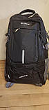 Рюкзак міський туристичний YuNong (8252) 80 л 65х40х22 см Чорний, фото 4
