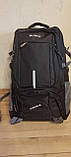 Рюкзак міський туристичний YuNong (8252) 80 л 65х40х22 см Чорний, фото 9