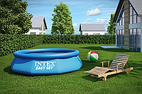 Басейн надувний круглий Intex 305х76 см з картриджним фільтром Синій (28122)