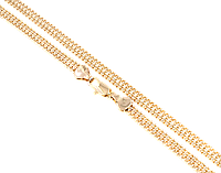 Цепочка Xuping Позолота 18K "Плетение Двойное Панцирное" длина 44см х 5мм