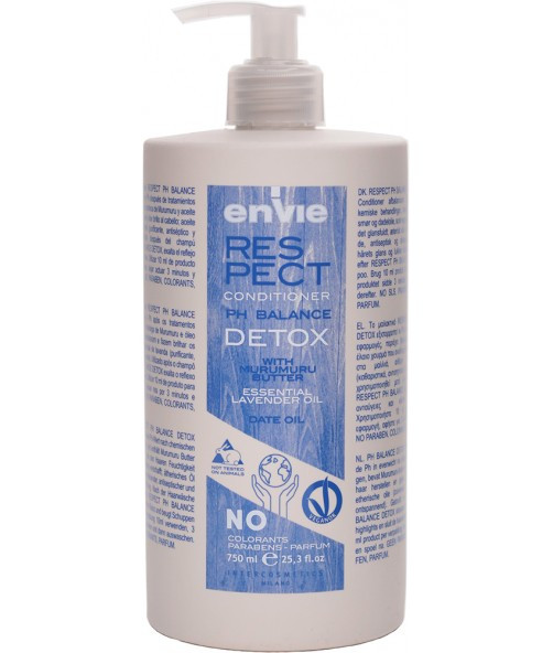 Кондиціонер-детокс для фарбованого волосся Envie Respect Detox pH Balance Conditioner 750 мл, фото 1