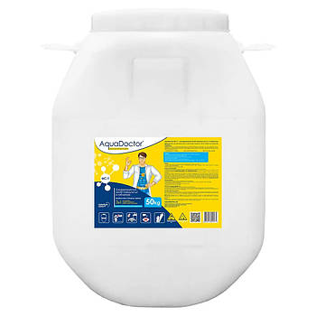 Препарат для регулярної обробки води в басейні мультитаб 3 до 1 Aquadoctor 50 кг таблетки 200 г