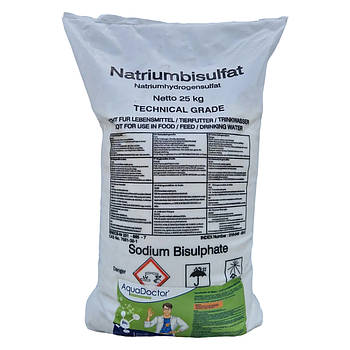 Засіб для зниження рівня pH у басейні Aquadoctor pH Minus 25 кг гранули