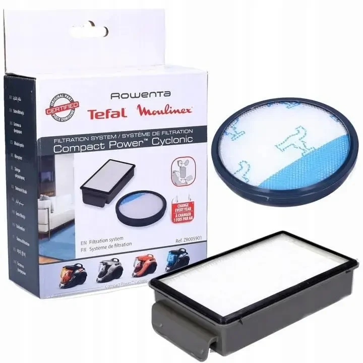 Набір фільтрів для пилососа Rowenta ZR005901 Круглий і HEPA, Оригінал