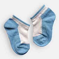 Детские носки с сеточкой размер 10 - 12 см (6 - 12 месяцев) TwinSocks Белый с голубым