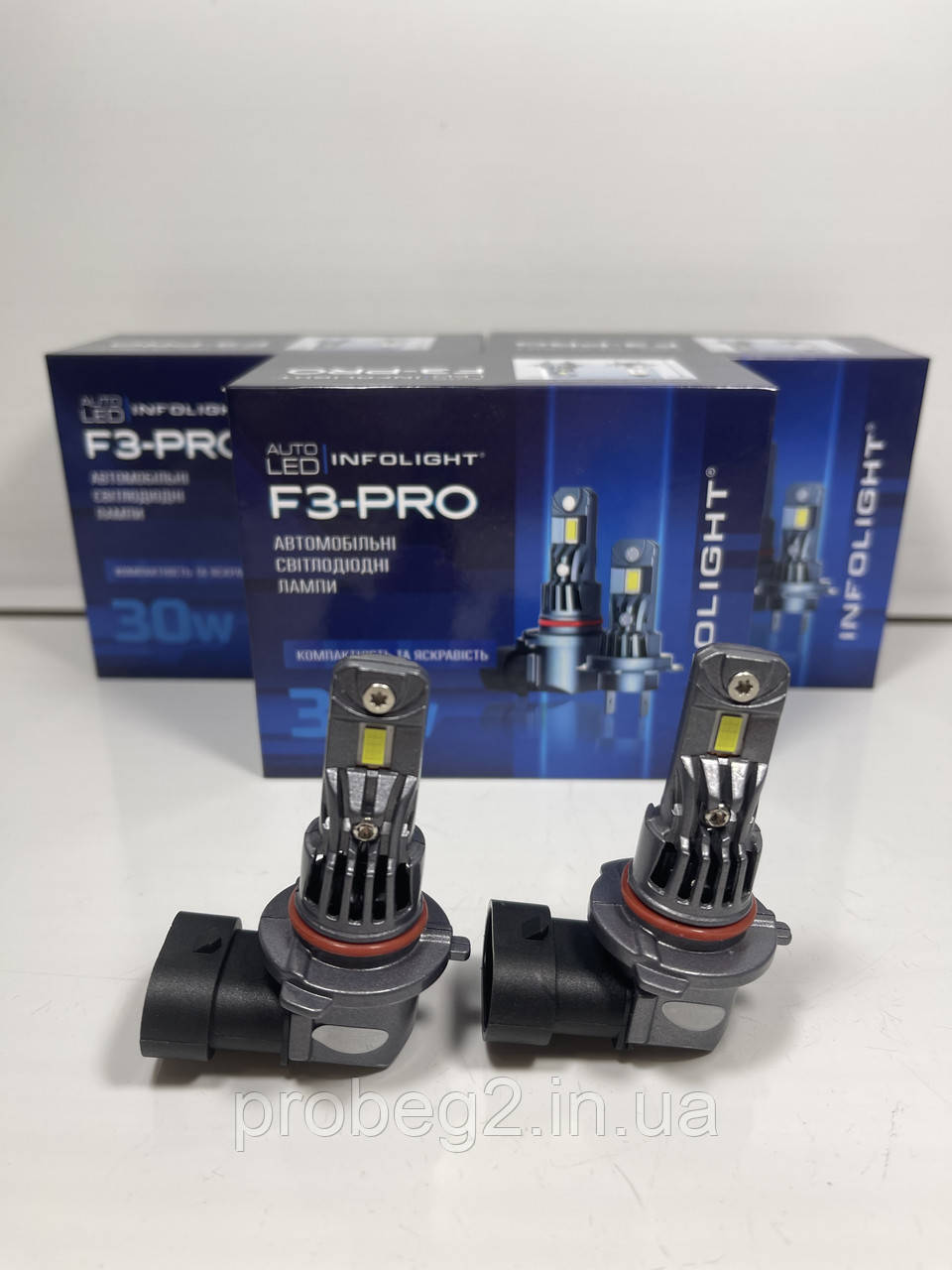 Світлодіодні лампи Infolight F3-Pro hb3 6000K 30W 5600lm 12V