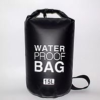 Водонепроницаемая сумка для вещей Гермомешок 15 литров WATERPROOF Водонепроницаемые мешки для туризма