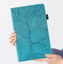 Чохол книжка Wood book на планшет Xiaomi Redmi Pad SE (11") / блакитний, фото 3