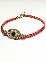 ЧЕРВОНА НИТКА – АМУЛЕТ ЗАХИСТУ ТА ПОЗИТИВНОЇ ЕНЕРГІЇ. З ОКОМ в золотому кольрі