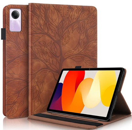 Чохол книжка Wood book на планшет Xiaomi Redmi Pad SE (11") / коричневий, фото 1