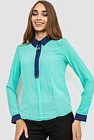 Блуза нарядная, цвет мятный, размер L, 186R101