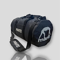 Спортивная дорожная сумка MANTO Черная для тренировок ,Мужская стильная Сумка для спортзала Манто