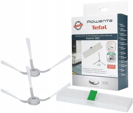 Комплект щіток бічних, фільтр HEPA ALLERGY для робота пилососа Rowenta Explorer Serie 60 RG7455WH (ZR740003)