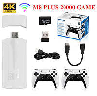 Компактная игровая приставка 20000 игр HDMI Game Stick Lite M8 64 Gb 4K Ultra HD с двумя джойстиками