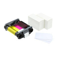Картридж для принтера Badgy100/200 (кольорова стрічка на 100 відбитків + 100 карток 0.76&#160;мм)