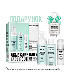 Подарунковий набір косметики для проблемної шкіри обличчя Mr.Scrubber Acne Care Daily Face