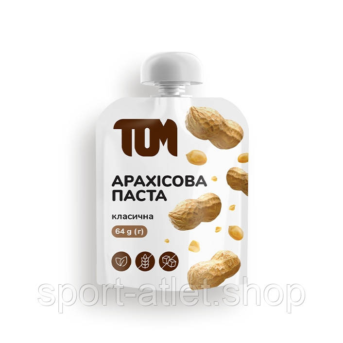 Замінник харчування TOM арахісова паста класична, 64 грам
