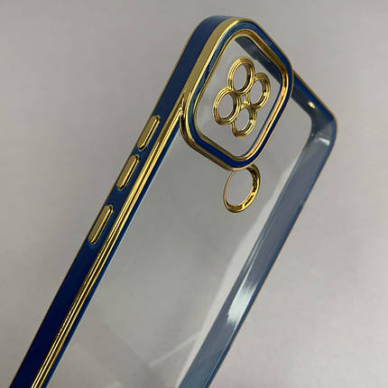 Чохол для Xiaomi Redmi 9C прозорий чохол з окантовкою на телефон сяомі редмі 9с синій l9j, фото 3