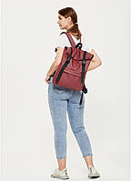 Рюкзак жіночий бордо, стильний рюкзак для дівчат, рюкзак для роботи та прогулянок COSMI