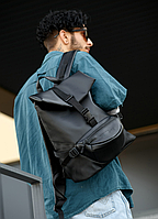 Мужской рюкзак ReneDouble черный, Городской рюкзак с отделением для ноутбука COSMI