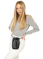 Жіноча сумка Modena чорна, сумка для дівчат, стильна сумка, сумка для телефону DAYZ