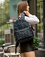 Жіночий рюкзак Brix PJT чорний + Пенал, Стильний молодіжний рюкзак з прінтом DAYZ