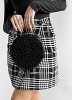 Женская сумка круглая Черный, стильная сумка на плечо, сумка для девушек COSMI