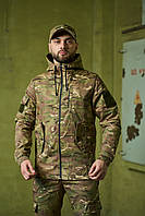 Тактична чоловіча військова куртка мультикам камуфляж весняна осіння демісезонна
