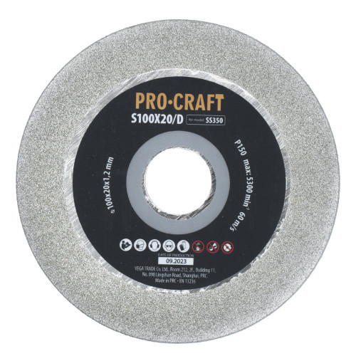 Заточувальний алмазний диск Procraft S100X20/D до SS350, фото 1