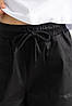 Шорти карго для дівчинки з накладними кишенями (134-158см) | Котон чорного кольору, фото 4