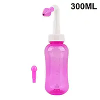 Іригатор пляшка для промивання носа 300 мл рожевий