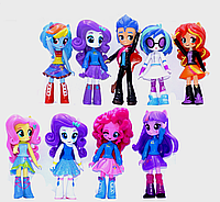 Фигурки Девочки из Эквестрии 9в1, 13 см - My Little Pony, Equestria Girls *