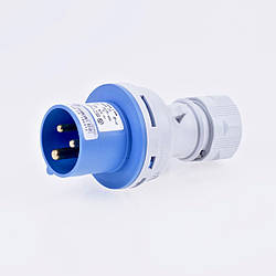 SEZ IVN 1632 Вилка переносна ВП 16А/3 2P+PE (013) силовий кабельний роз'єм