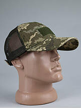 Бейсболка піксель у сітку,Чоловіча армійська камуфляжна тактична кепка піксель XL, фото 3